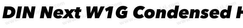 DIN Next W1G Condensed Heavy字体转换